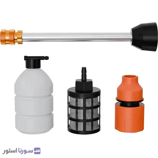محتویات جعبه کارواش شارژی گرین لاین CX140