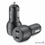 شارژر فندکی Budi CC108RB با فناوری شارژ سریع PD و توان 40W
