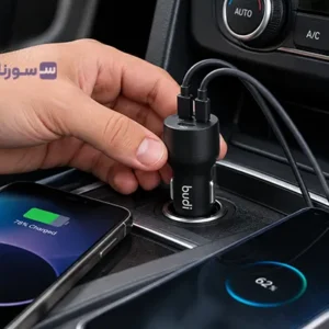 شارژر فندکی Budi CC108RB مناسب شارژ سریع موبایل در خودرو