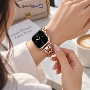 بند اپل واچ گرین لاین Bella مناسب سایز 42 44 45 49 میلیمتر