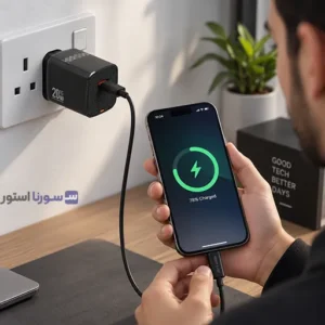 پورت USB-A شارژر گرین لاین 20 وات GN1USBWALLBK