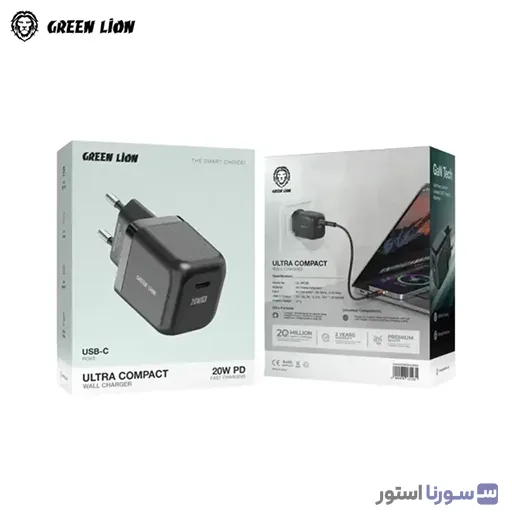 پلاگ اروپایی شارژر گرین لاین PD20W